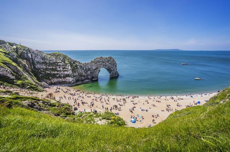 File photo: The natural limestone arch of Durdle Door, at Lulworth Cove on the Jurassic Coast, UK. Getty Images