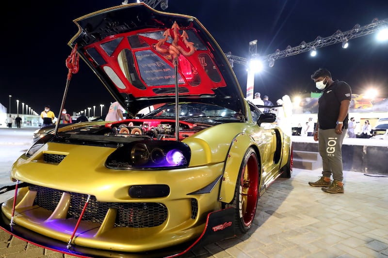 A custom Toyota Supra at Al Wathba Custom Show, which is taking place at Sheikh Zayed Festival in Abu Dhabi on February 19 and 20. All photos: Chris Whiteoak / The National