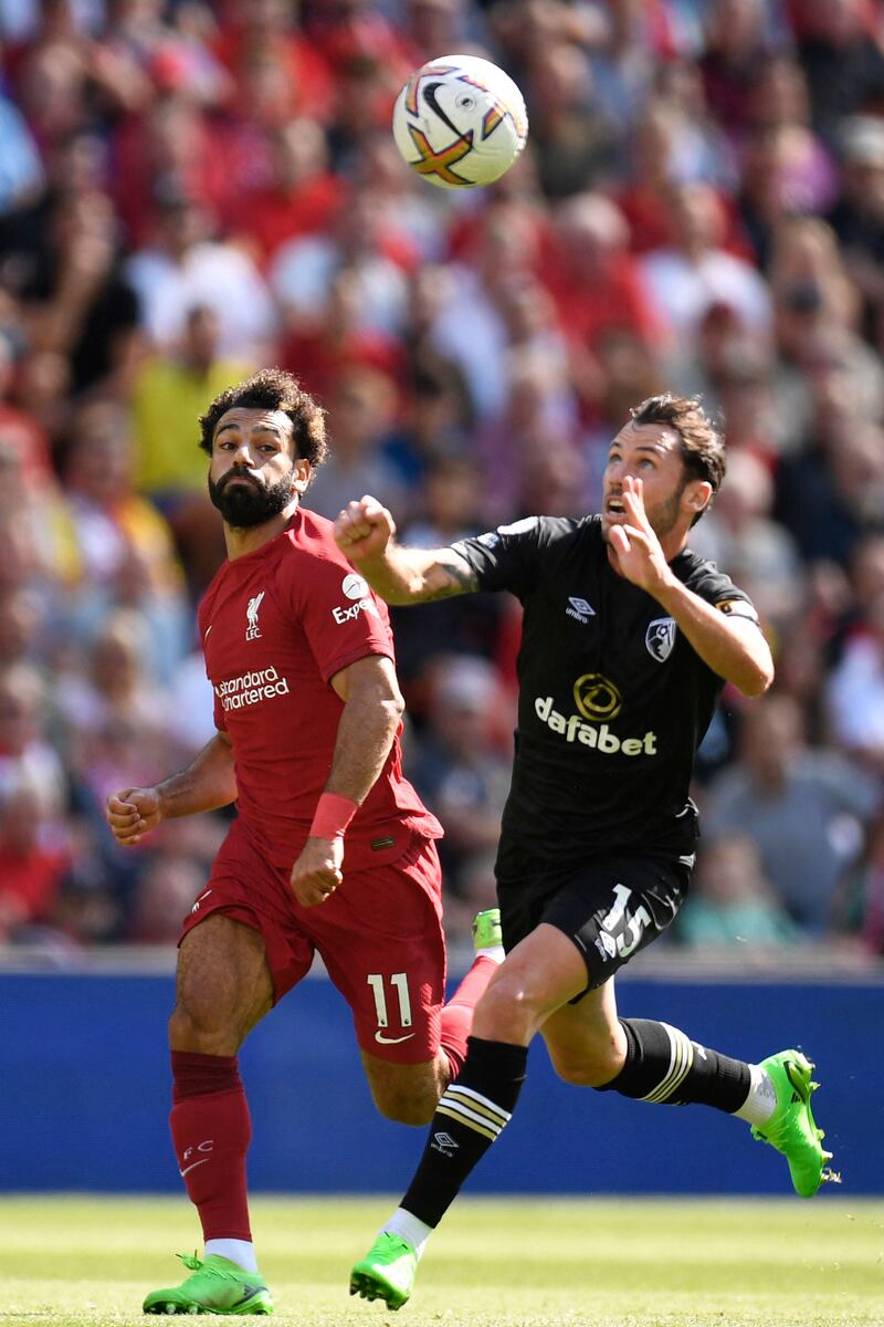 Mohamed Salah - 7. Nine goals and none for the Egyptian? It’s hard to believe but the striker played his part, worrying the defence with his movement and pace. He missed a couple of good chances and, had he been clinical, Liverpool might have hit double figures. AFP