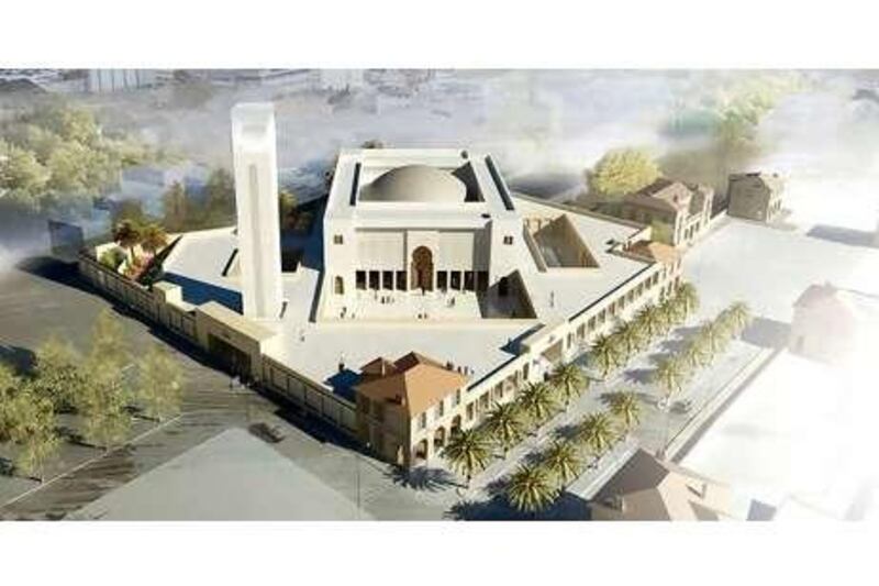 An artist's rendering shows the design for the Grand Mosque of Marseille.