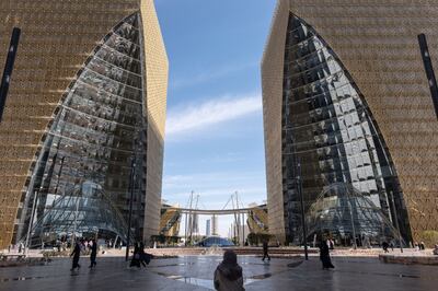 Commercial office buildings in the Digital City development of Riyadh. Bloomberg