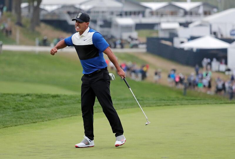 Brooks Koepka shot a four-over-par 74 to finish at eight-under 272 and captured his fourth major title in his last eight starts in grand slam events. AP Photo