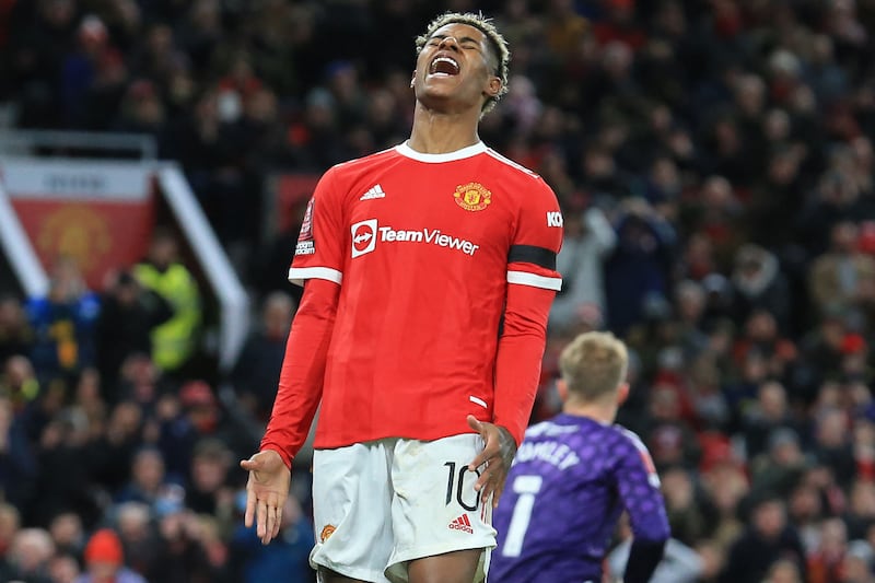 Marcus Rashford – 6. Chased hard in the first half on the right. Mishit a pass out of play, blasted a 39th minute shot over and a 40th minute one at Lumley. A goal was offside. More of the same in the second half. Couldn’t fault the effort, but the end product was lacking. AFP