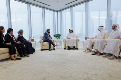Senior leadership from the UAE attending the meeting. Photo: Dubai Media Office