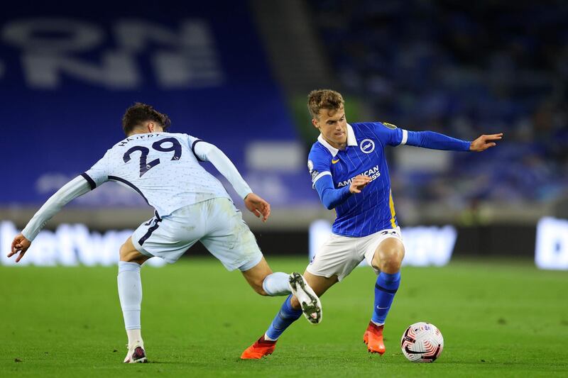 Solly March – 6, The left footer played well, linking positively with Trossard and contributing dangerous crosses and runs in and around the Chelsea area. AFP