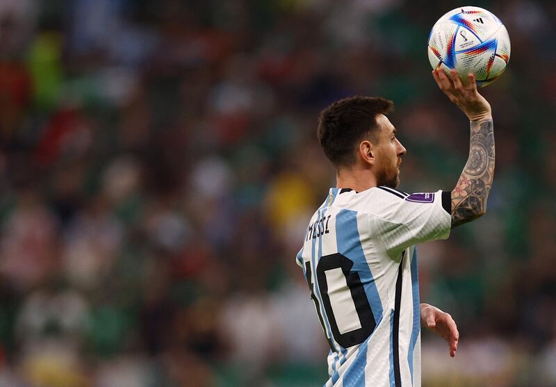 Lionel Messi in action against Mexico. Reuters