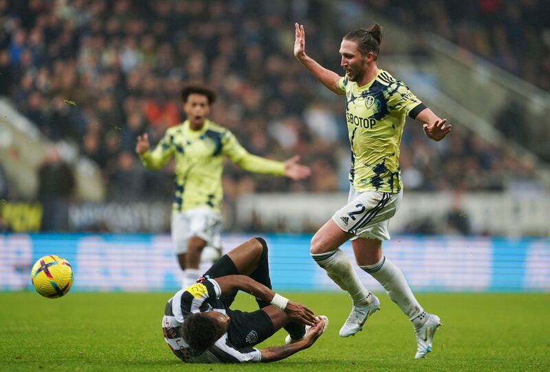 Luke Ayling 6: The 31-year-old did well as he battled with Joelinton on the wing. Picked up a yellow card as he clipped Willock on the attack, leading to a dangerous free-kick. AP
