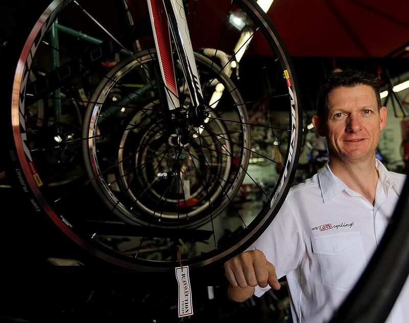 Stewart Howison, CEO of Revolution Cycles in Dubai. Satish Kumar / The National