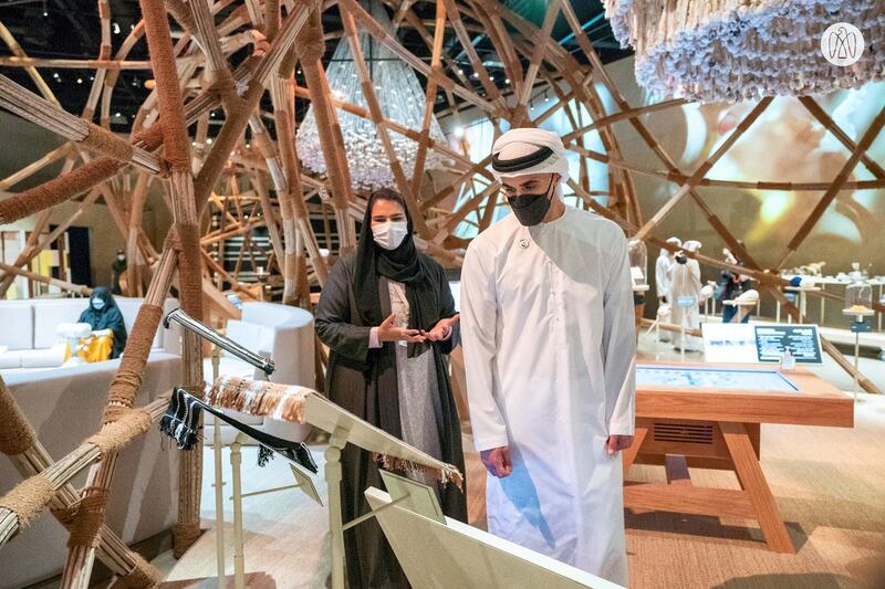 Khaled bin Mohamed bin Zayed has opened the House of Artisans, which pays tribute to and celebrates UAE artisans. Courtesy Abu Dhabi Media