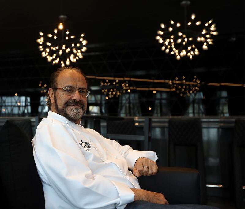 Australian chef Greg Malouf at his new restaurant Clé Dubai. Satish Kumar / The National