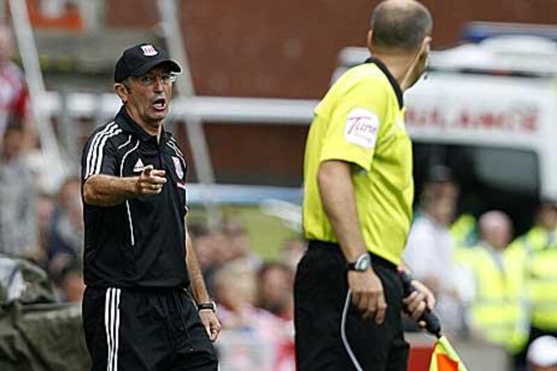 Tony Pulis, the Stoke manager, has seen his side on the receiving end of several poor decisions.