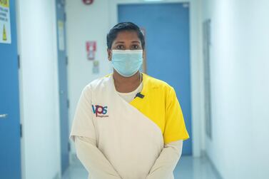Ambily Balakrishnan, from Kottayam in Kerala, India, was conned alongside her sister, Asha. She has since started work at a hospital run by VPS Healthcare, which stepped in to help. Courtesy: VPS Healthcare