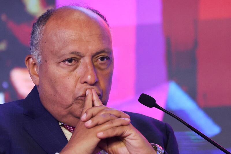 Egyptian Foreign Minister Sameh Shoukry. Reuters