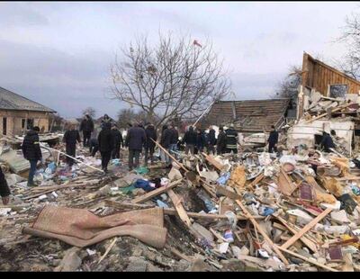 A house next door to Darko Skulsky's country home in Markhalivk, which was blown up. Photo: Radioaktive