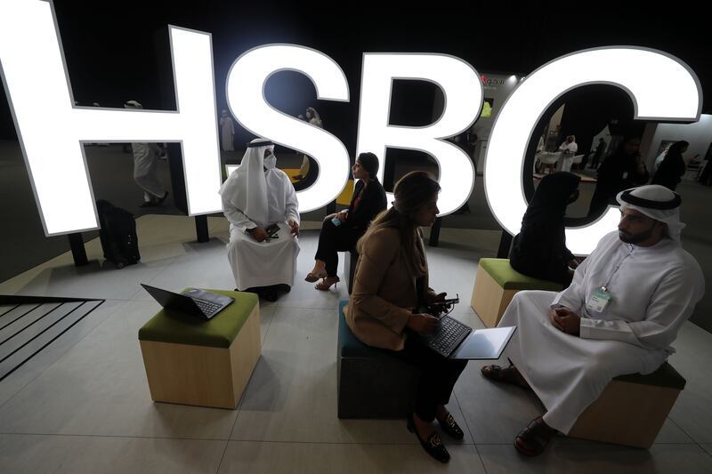 The HSBC activation presentation at the UAE Careers Fair. 