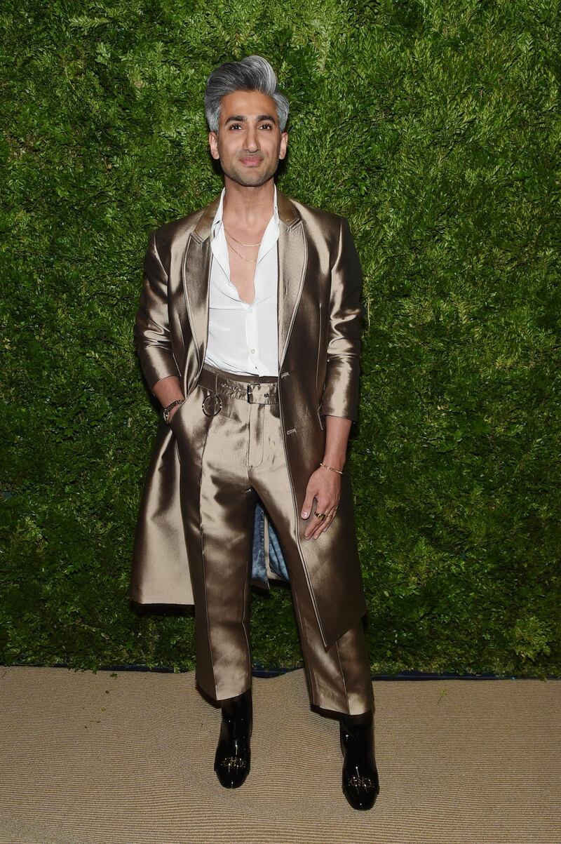 Tan France attends the CFDA / Vogue Fashion Fund 2019, wearing Private Policy NY. AFP