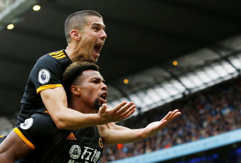 Centre-back: Conor Coady (Wolves) – Led by example in Wolves’ shock win over Manchester City. A rock at the back with a host of headers and interceptions. Reuters