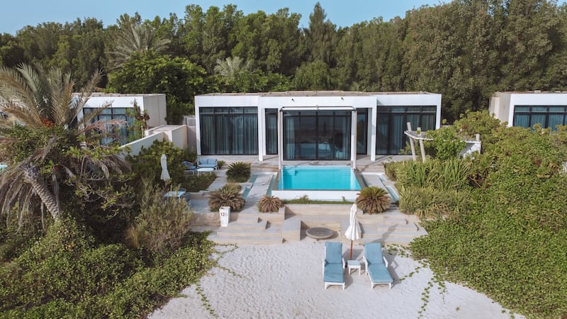 A villa on Nurai Island. Photo: Aldar