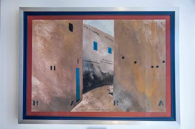 While contemporary works are the primary focus of Hage's collection, he also has several modern artworks, including this piece by Egyptian-Armenian artist Chant Avedissian. Leslie Pableo for The National