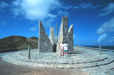 Point Udall on St Croix features a sundial built in 2000. Photo: Public domain