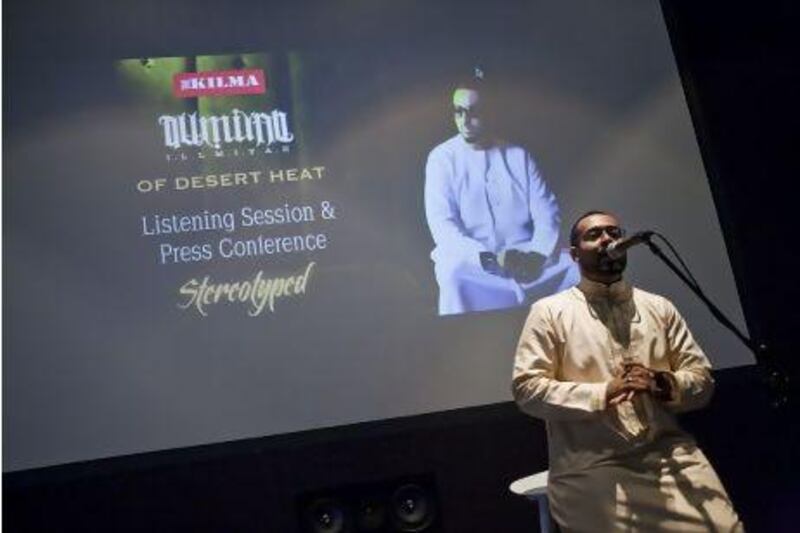 The Emirati hip-hop star Illmiyah. Antonie Robertson / The National