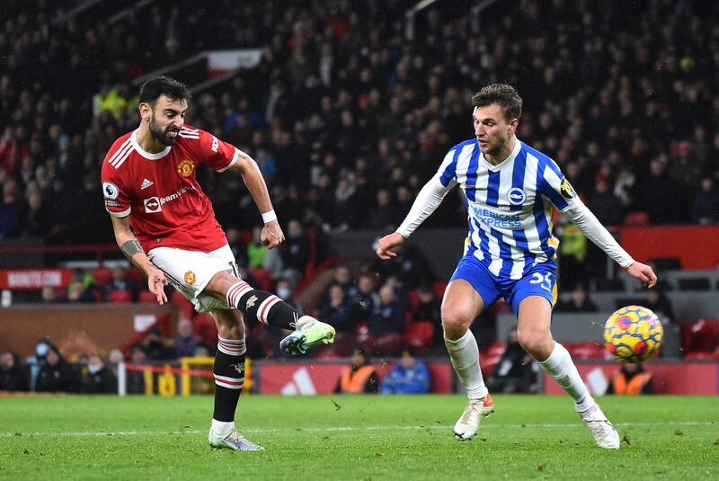 Bruno Fernandes - 8: Lovely touches, if not perfect accuracy in the first half. Booked for protesting in second half. Missed a sitter on 71 minutes before setting up chance for Ronaldo soon after. Scored brilliant second for United in injury time. Reuters