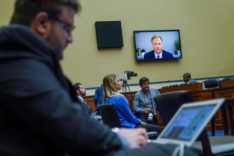 Mr Goodell testifies. EPA