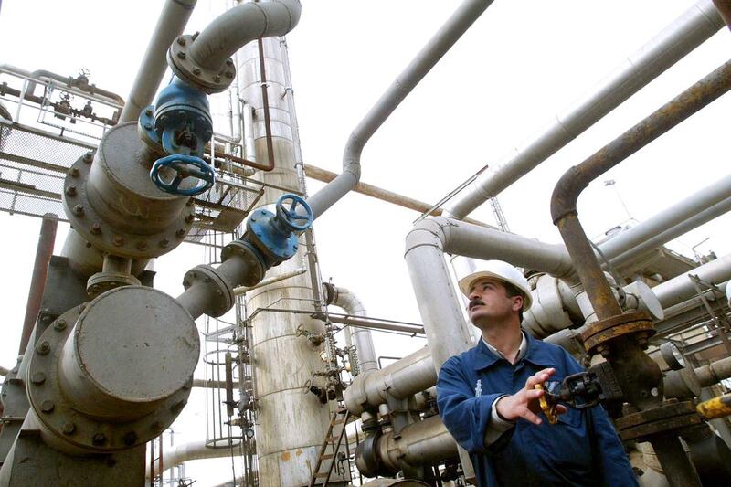 The Kurdistan Regional Government controls 45 billion barrels of oil, which has drawn international companies such as Genel, ExxonMobil and Total. Behrouz Mehri / AFP
