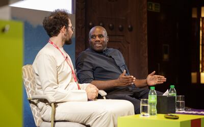 British MP David Lammy, right, was a guest author at last year's festival. Photo: Emirates Airline Festival of Literature