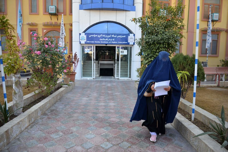 Afghanistan's Taliban rulers have banned university education for women nationwide. AFP
