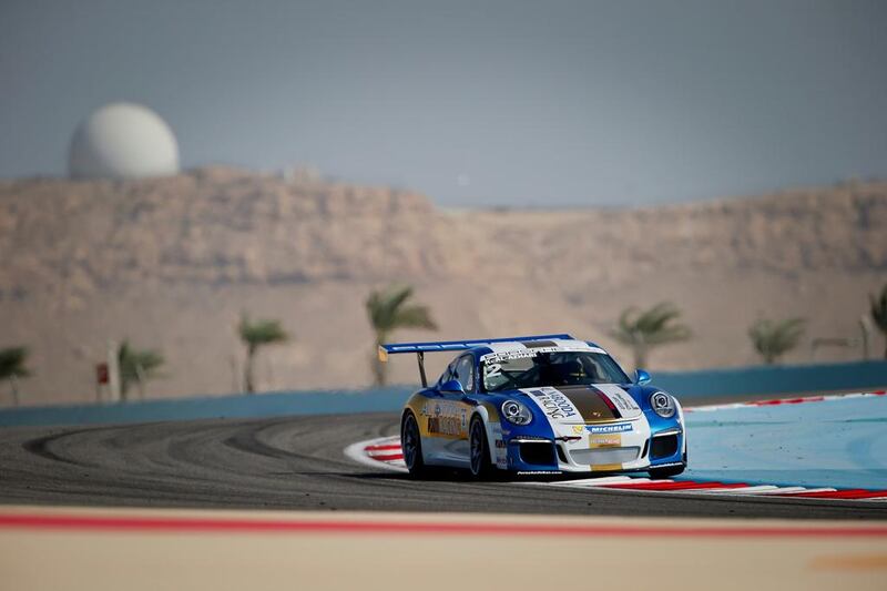 Karim Al Azhari and Al Nabooda Racing hope to come good when the Porsche GT3 Cup Challenge Middle East visits Dubai this week. Courtesy Jorge Ferrari