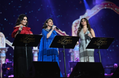 Elissa, far right, has expressed her concern for those caught in the Moroccan earthquake. Photo: Riyadh Season