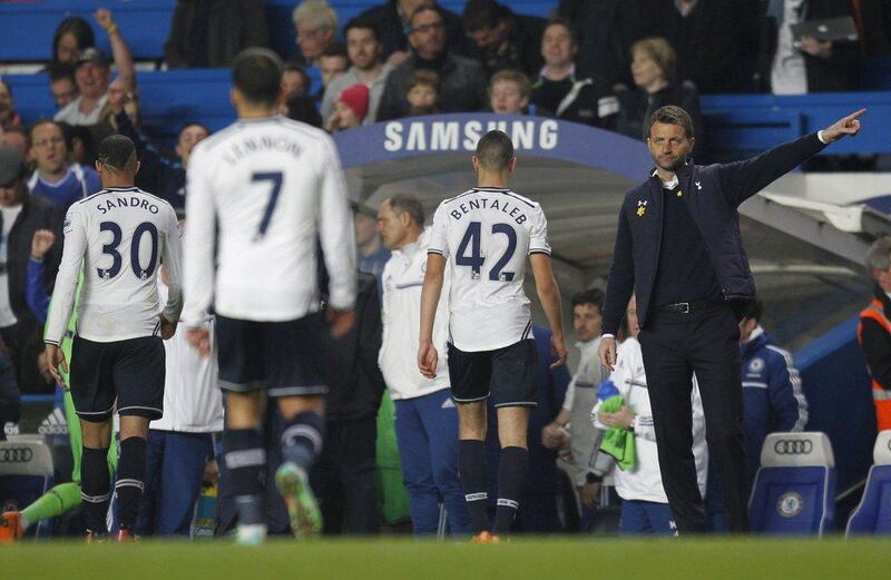 Tottenham Hotspur manager Tim Sherwood says he is frustrated about the lack of job security he's enjoying despite having improved Spurs' form since taking over for Andre Villas-Boas. Ian Kington / AFP / March 8, 2014  