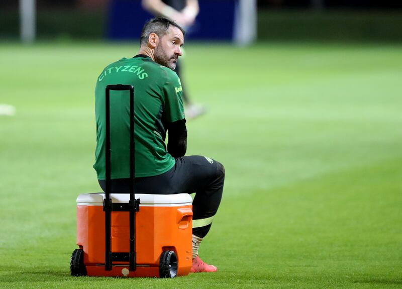 Manchester City goalkeeper Scott Carson. 