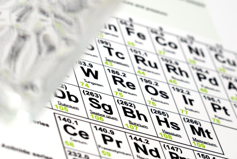 Periodic table. Getty Images