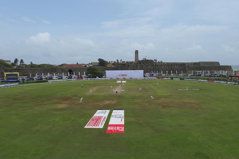 GALLE, SRI LANKA - AUGUST 15: The Galle International Stadium is pictured during the second day of First Test match between Sri Lanka and New Zealand at Galle International Stadium on August 15, 2019 in Galle, Sri Lanka. (Photo by Buddhika Weerasinghe/Getty Images)