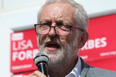 Britain's main opposition Labour Party leader Jeremy Corbyn accuses Donald Trump of "unacceptable interference" in UK affairs over his endorsement of a new leadership candidate. PA