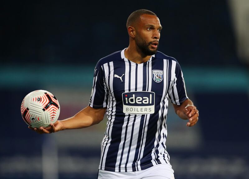 WEST BROMWICH, ENGLAND - SEPTEMBER 26: Matt Phillips of West Bromwich Albion prepares to take a throw in during the Premier League match between West Bromwich Albion and Chelsea at The Hawthorns on September 26, 2020 in West Bromwich, England. Sporting stadiums around the UK remain under strict restrictions due to the Coronavirus Pandemic as Government social distancing laws prohibit fans inside venues resulting in games being played behind closed doors. (Photo by Catherine Ivill/Getty Images)