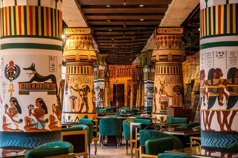 Khofo Egyptian resaurant at Al Seef has a pharaoh-inspired setting
