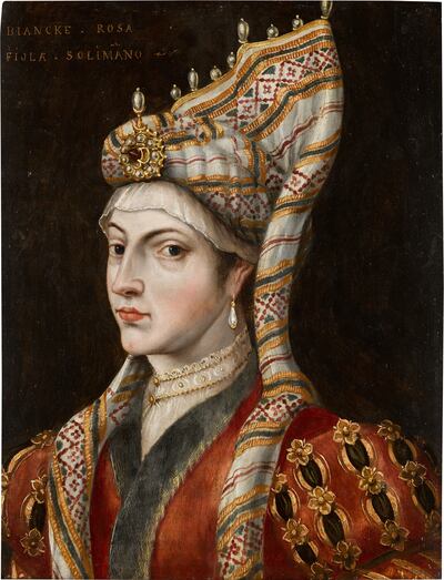 A portrait of Roxelana, wife of the longest-reigning Ottoman Sultan Suleyman the Magnificent, which dates to the 16th to 17th century, is in the Sotheby’s Arts of the Islamic World & India auction in London in October. Photo: Sotheby's