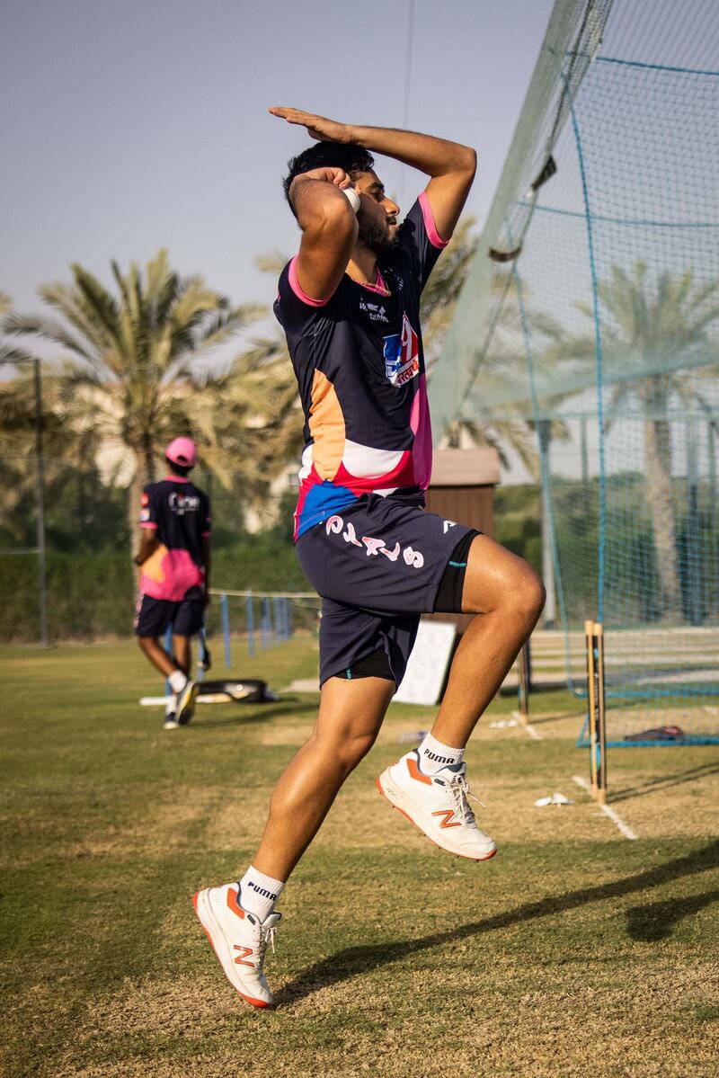 Leg-spinner Mayank Markande can be a surprise package. Courtesy Rajasthan Royals twitter / @rajasthanroyals