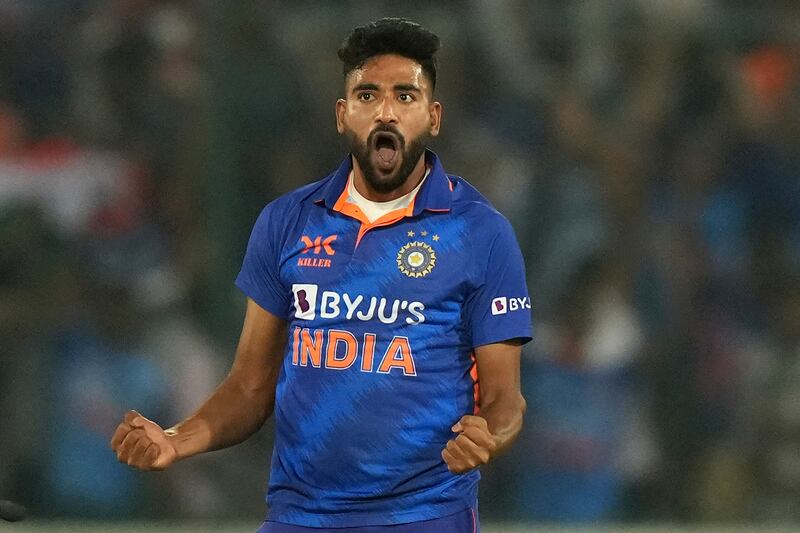 Mohammed Siraj picked up 4-46. AP