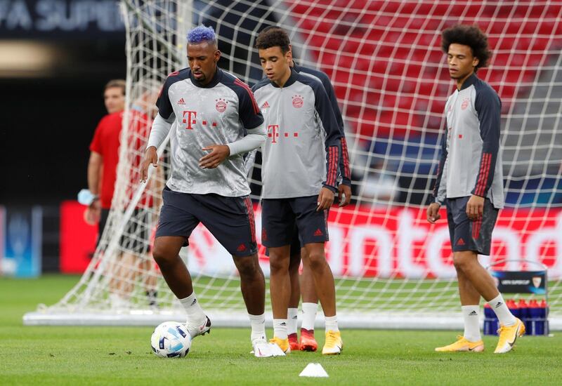 Bayern Munich's Jerome Boateng during training. Reuters