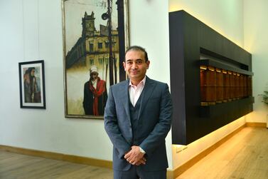 Diamond magnate Nirav Modi at his office in Mumbai in 2016. Photo: Getty Images