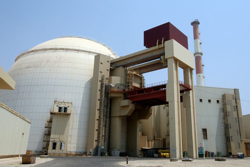 The reactor building at the Bushehr nuclear power plant in southern Iran. AFP