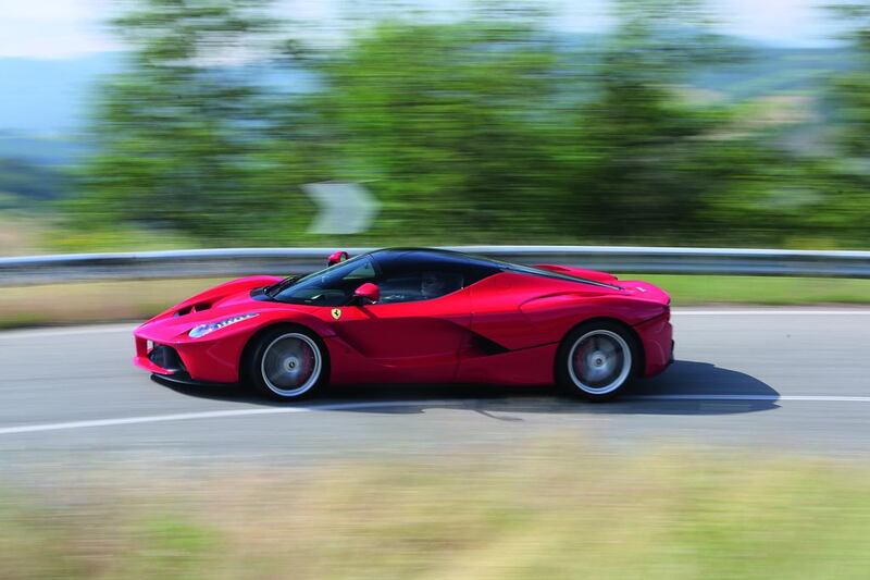 Despite boasting plentiful electronic wizardry, LaFerrari’s technology doesn’t interfere with its driver thrills. It’s the most powerful car ever to leave the Ferrari factory, including the company’s current Formula One racers. Courtesy Ferrari