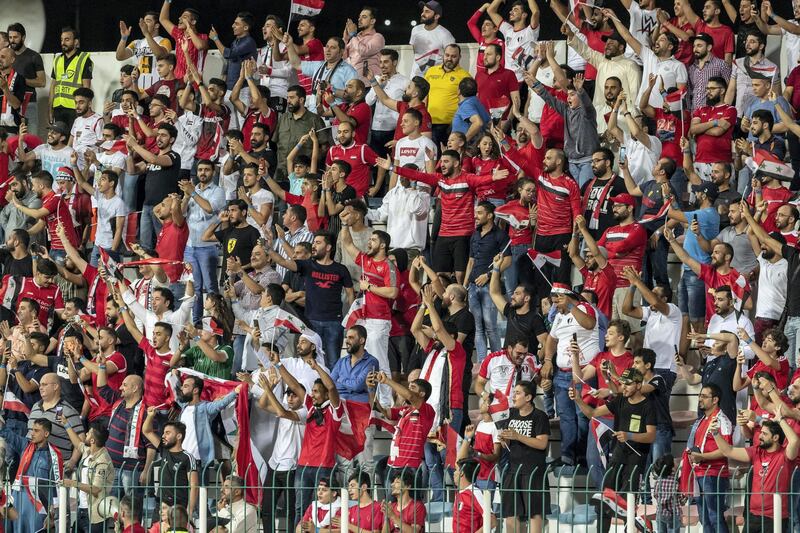 DUBAI, UNITED ARAB EMIRATES. 15 OCTOBER 2019.  STANDALONE. Football, Syria versus Guam at Al Maktoum bin Rashid Stadium. (Photo: Antonie Robertson/The National) Journalist: John McAuley. Section: Sport.
