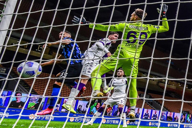 Inter Milan's Danilo D'Ambrosio scores the winning goal. AFP