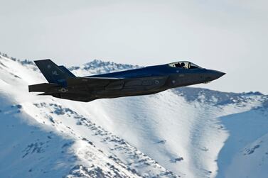 An F-35 fighter jet takes off for a training mission at Hill Air Force Base in Ogden, Utah. Secretary of State Mike Pompeo confirmed on November 10, 2020 that the United States planned to sell top-of-the-line F-35 fighter jets to the United Arab Emirates as part of a $23.37 billion package. AFP