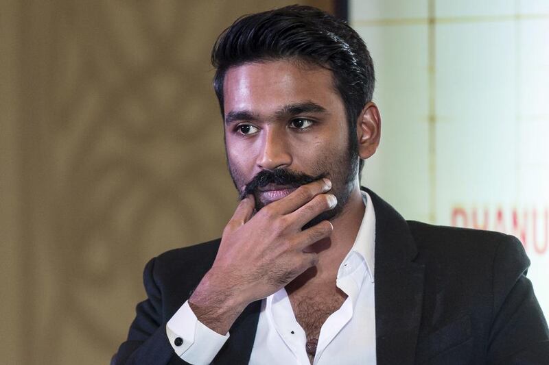 DUBAI, UNITED ARAB EMIRATES, Jan 29, 2015. Dhanush at the press conference for his film Shamitabh. Photo: Reem Mohammed / The National ￼￼￼￼￼￼￼￼￼￼￼